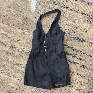 Denim romper
